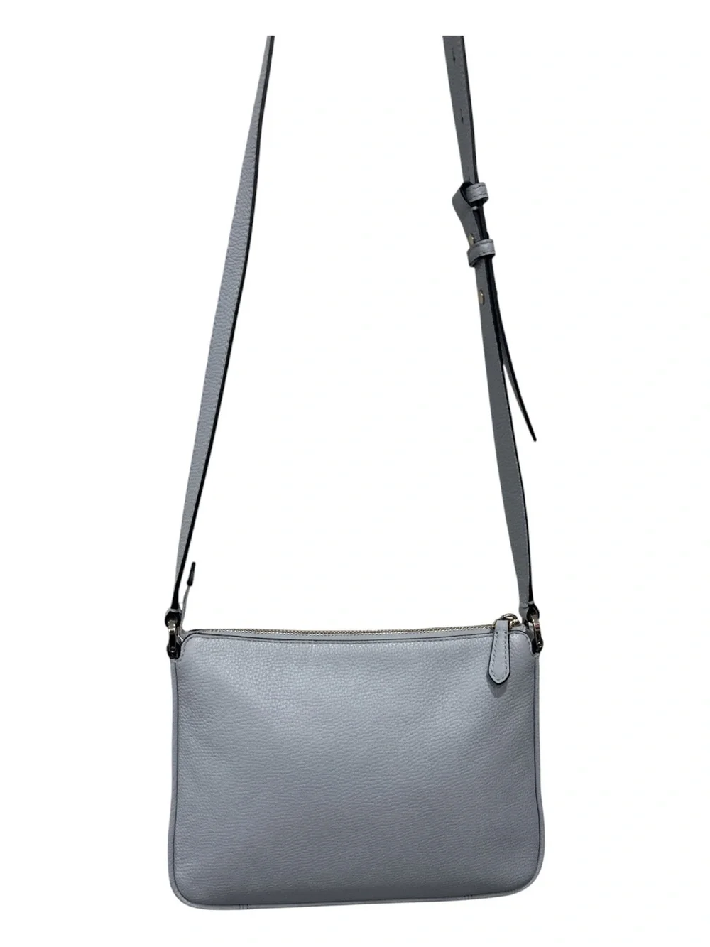 kate spade new york Run Around Medium Pebbled Leather Crossbody baby blue